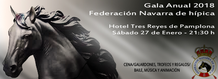 Cena de Gala Anual Hípica el 27 de enero de 2018 en el Hotel Tres Reyes