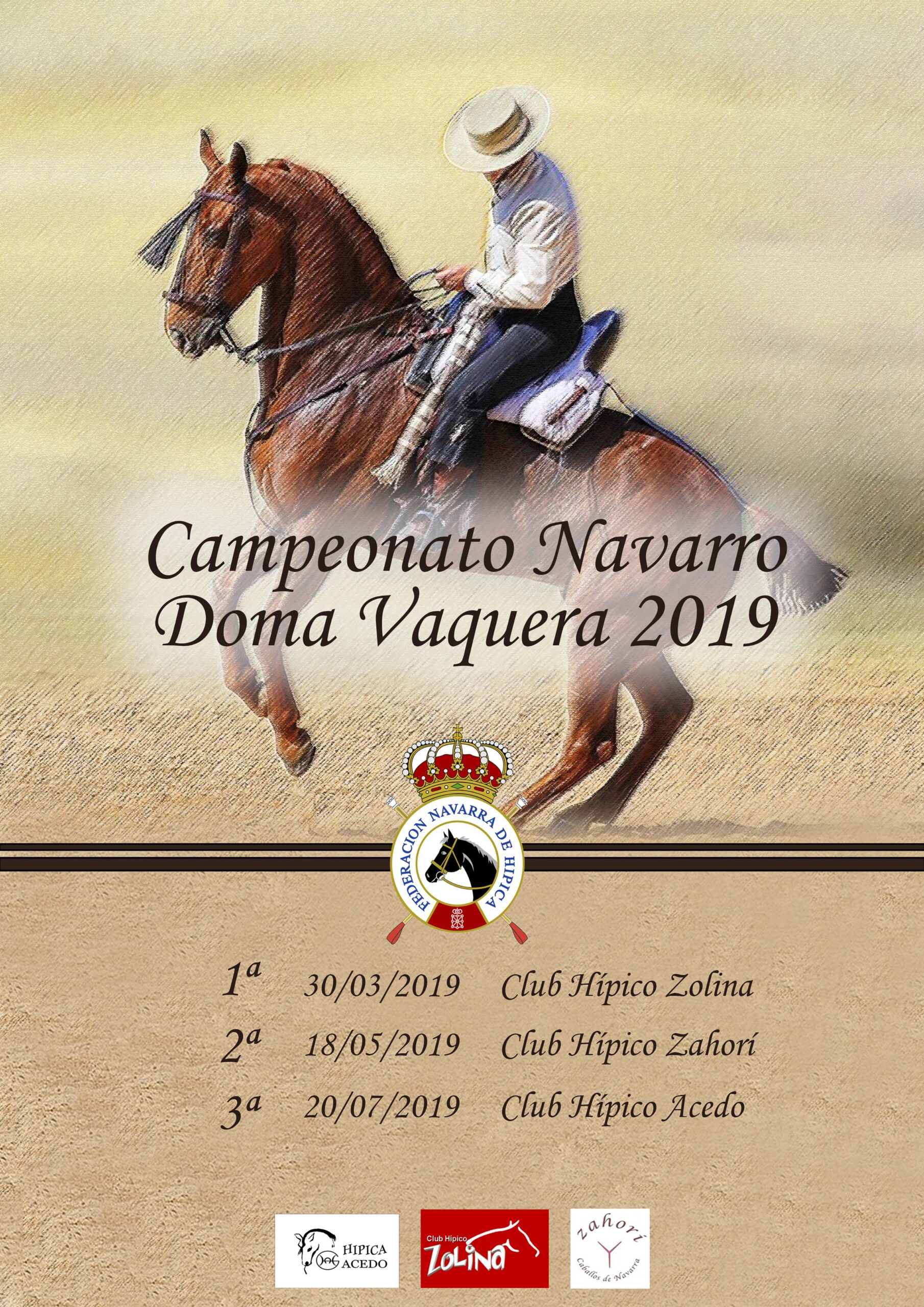 Resultados de la tercera fase y de la Clasificación del Campeonato Navarro de Doma Vaquera 2019
