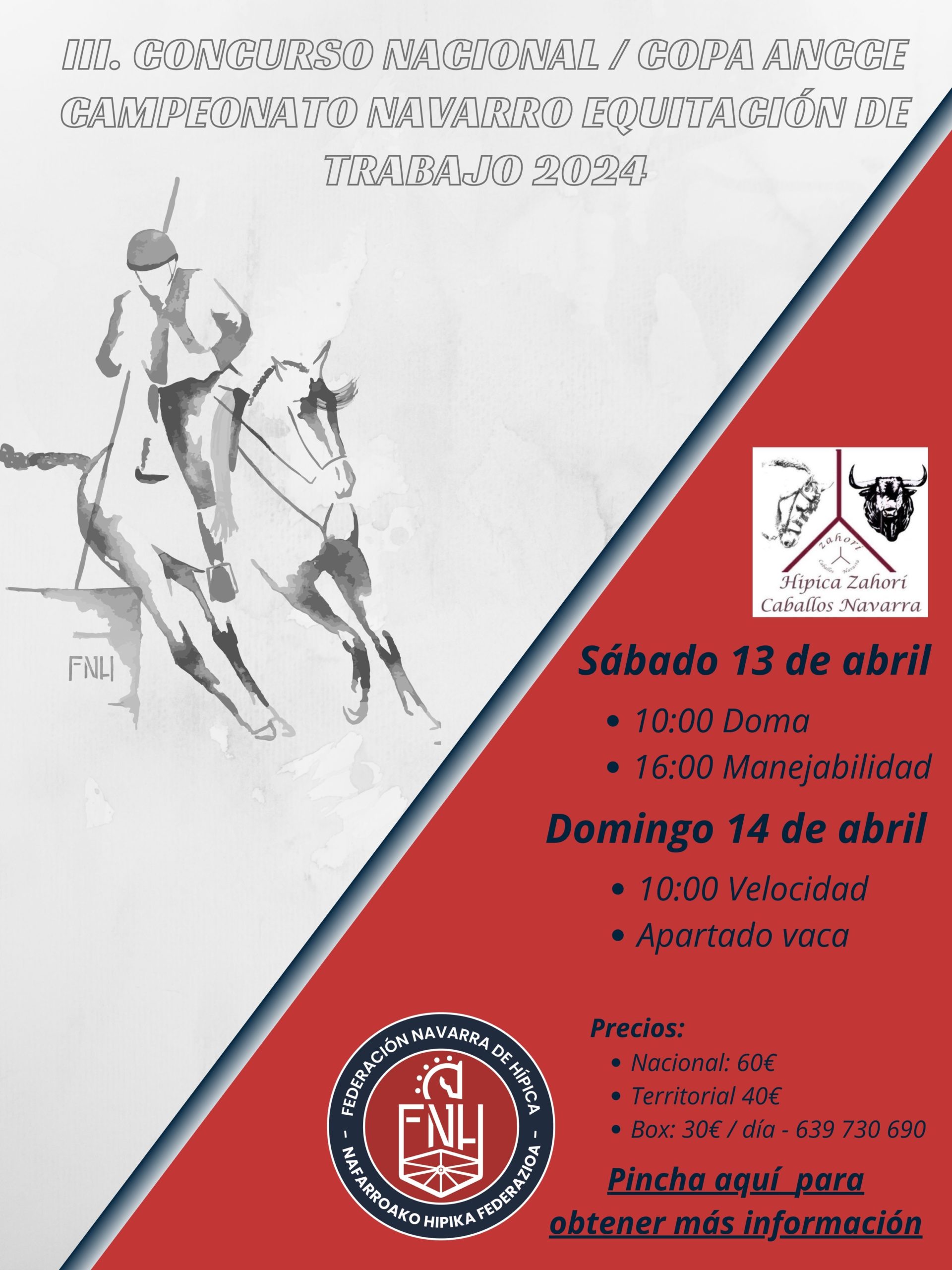 III. Concurso Nacional – Copa Ancce / Campeonato Navarro Equitación de Trabajo 2024