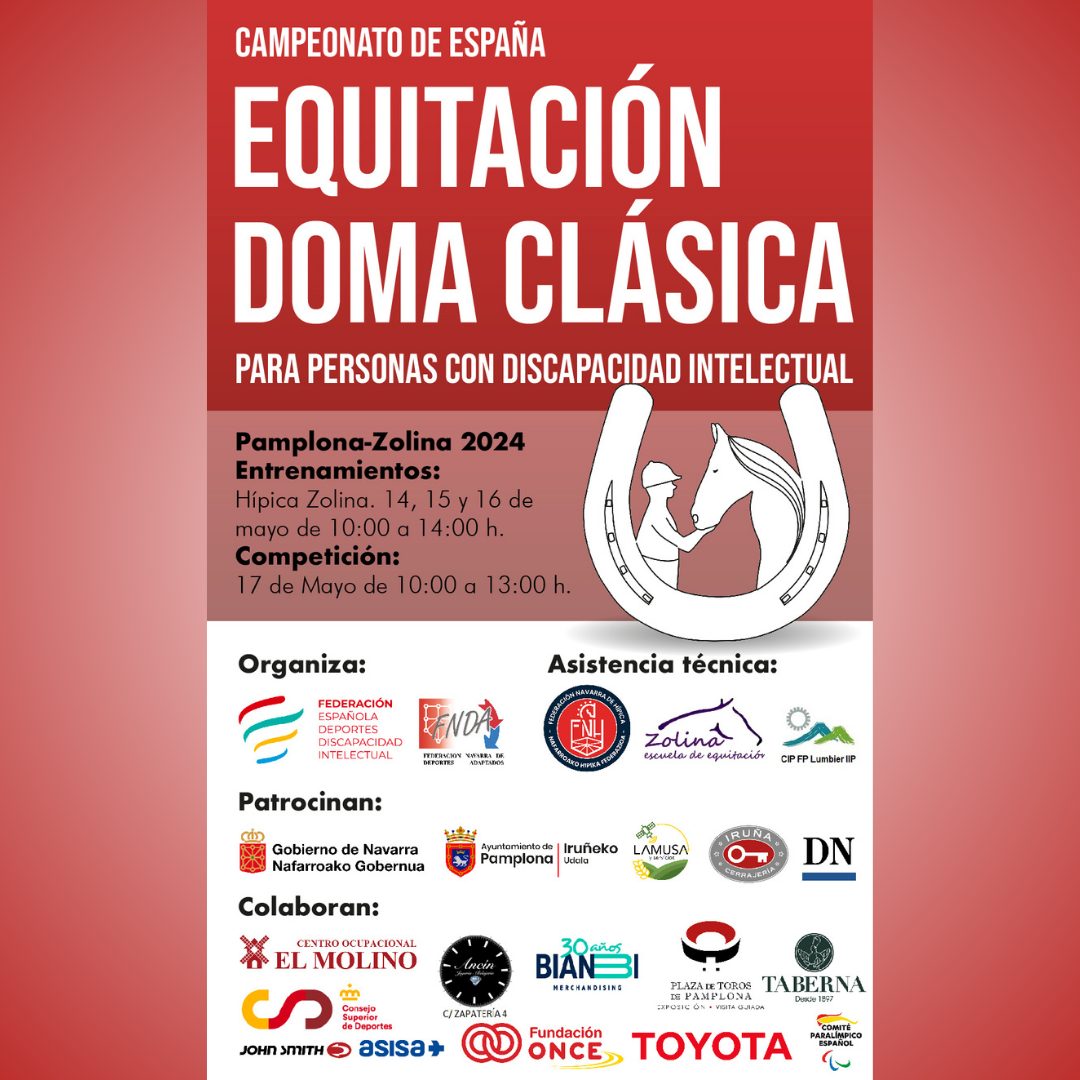 Campeonato de España de Equitación Doma Clásica para personas con discapacidad intelectual