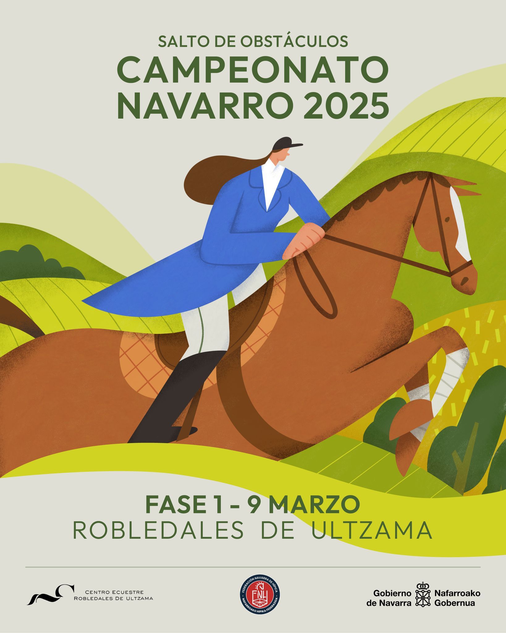 Comienza la Fase 1 del Campeonato Navarro y Juegos Deportivos de Navarra de Saltos en Robledales de Ultzama